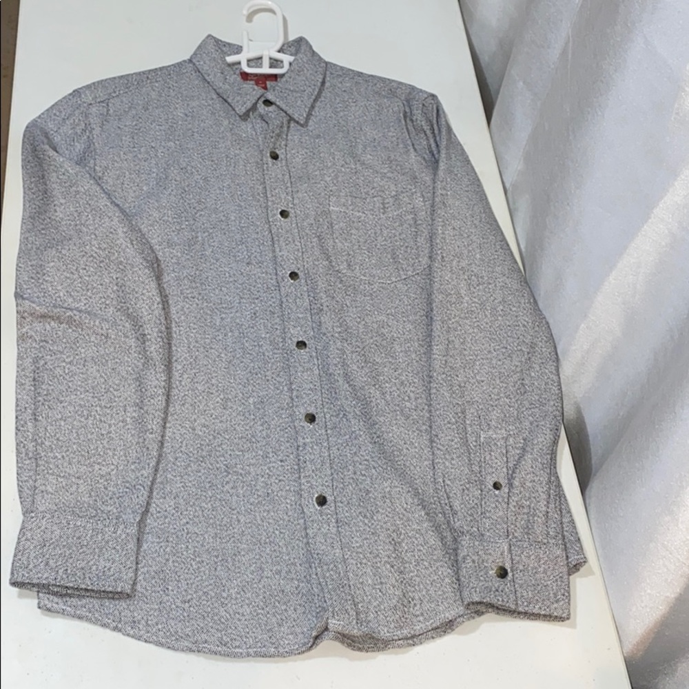 ARIZONA JEAN CO. GREY BUTTON DOWN